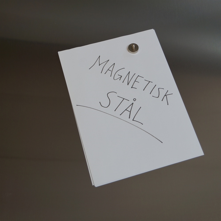 Magnetische Anschlagtafel aus rostfreiem Stahl nach Maß